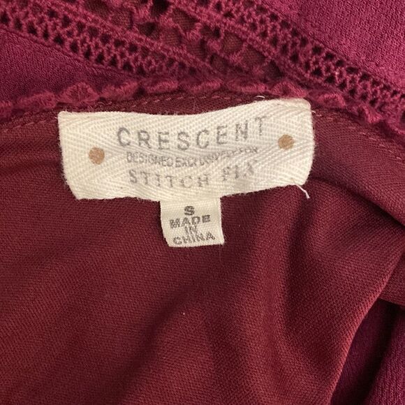 Crescent for Stitch Fix Maroon Dress Size S - Picture 6 of 6